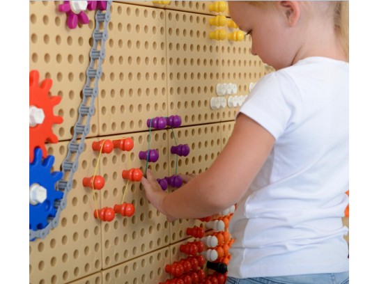 Детальное изображение Masterkidz STEM Стена Набор колышков 512 штук