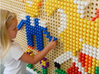 Изображение Masterkidz STEM Стена Набор колышков 512 штук