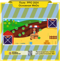 Изображение Поле для робота РРО 2024  Основная WeDo  