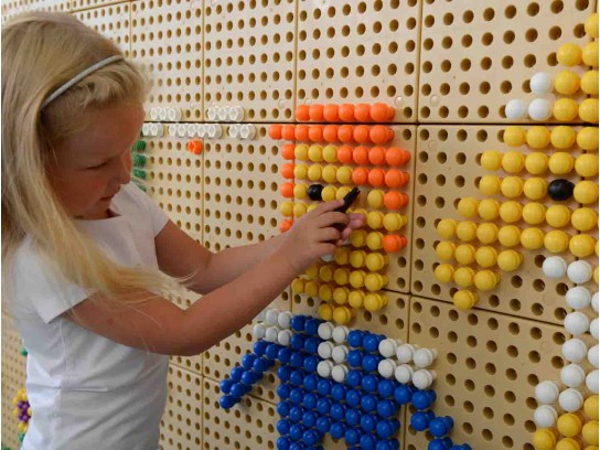 Детальное изображение Masterkidz STEM Стена Набор колышков 512 штук