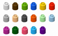 Изображение Элемент конструктора одиночный Color Blocks 100 штук