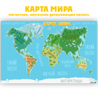 Изображение Магнитная панель "Карта мира"
