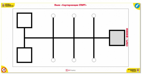 Детальное изображение Поле Hello, Robot! Start "Сортировщик", старшая группа