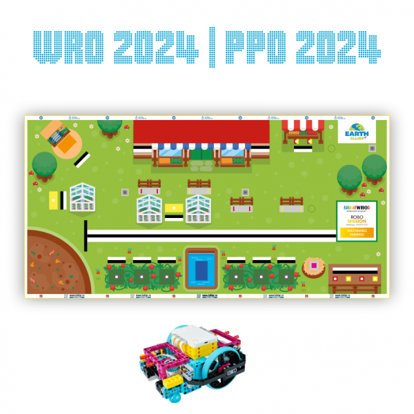 Детальное изображение Поле WRO 2024 — RoboMission Elementary (младшая категория)