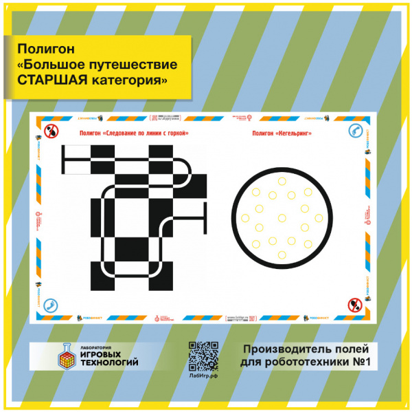 Детальное изображение Полигон " Большое путешествие Старшая категория " 4000*2200 мм