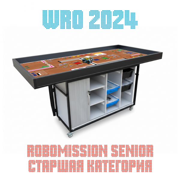 Детальное изображение Поле WRO 2024 — RoboMission Senior (старшая категория)