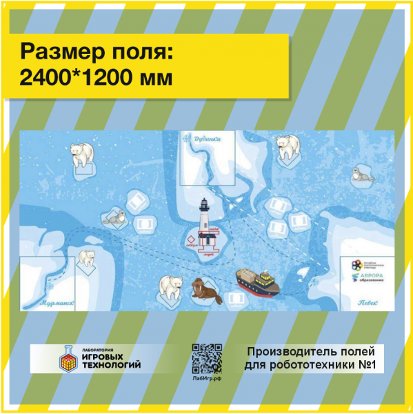 Детальное изображение Поле для робота Исследовательская платформа в Арктике