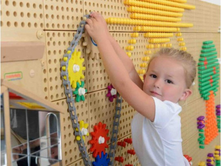 Детальное изображение Masterkidz  STEM Стена Набор шестеренок