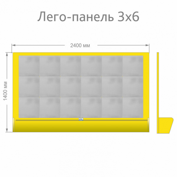 Детальное изображение ЛИТ Лего-панель "на 18" 1400*2400
