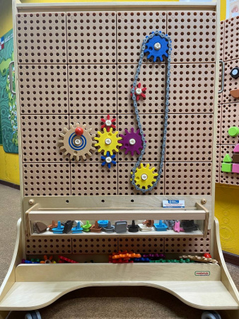 Детальное изображение Masterkidz  STEM Стена Набор шестеренок